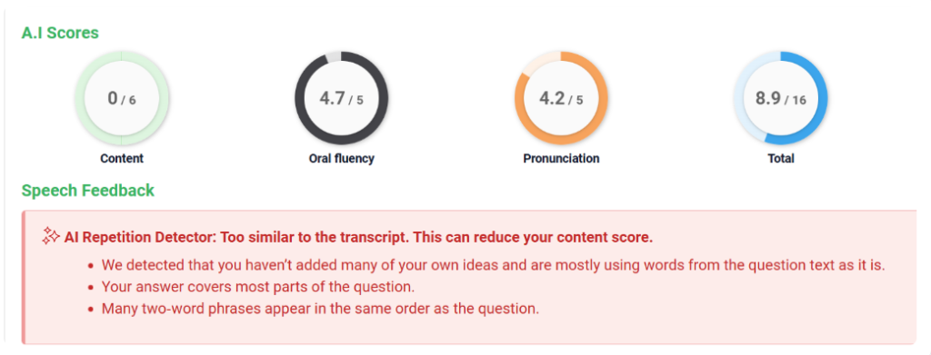 AI Repetition Detector