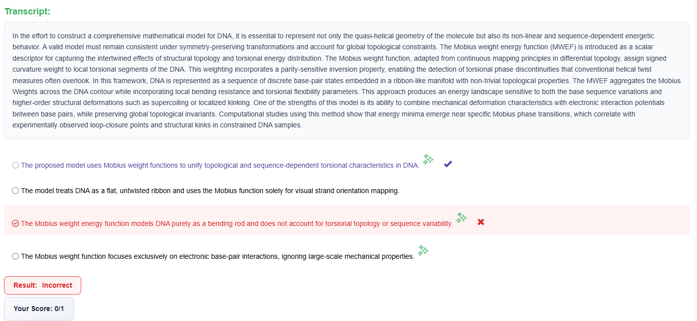 highlight correct summary